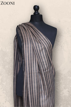 Hand Woven Plain Shawl - Stripes