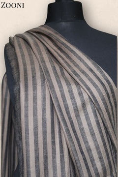 Hand Woven Plain Shawl - Stripes