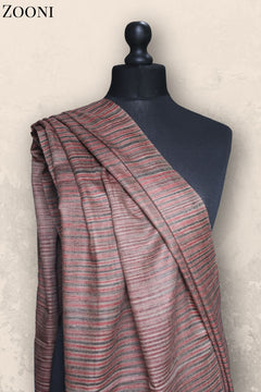 Hand Woven Plain Shawl - Stripes