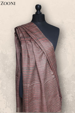 Hand Woven Plain Shawl - Stripes