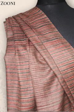 Hand Woven Plain Shawl - Stripes