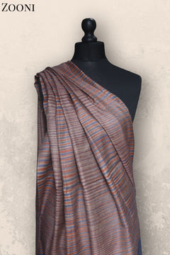 Hand Woven Plain Shawl - Stripes