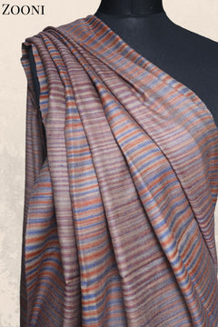 Hand Woven Plain Shawl - Stripes