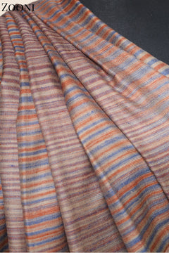 Hand Woven Plain Shawl - Stripes