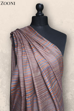 Hand Woven Plain Shawl - Stripes