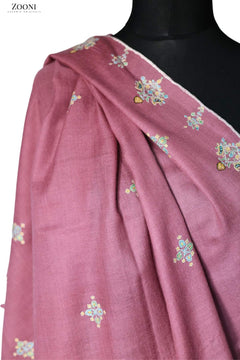 Hand Embroidered Sozni Shawl - Zooni Cashmere Originals