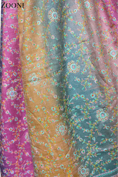 Hand Embroidered Sozni Shawl - Gradient