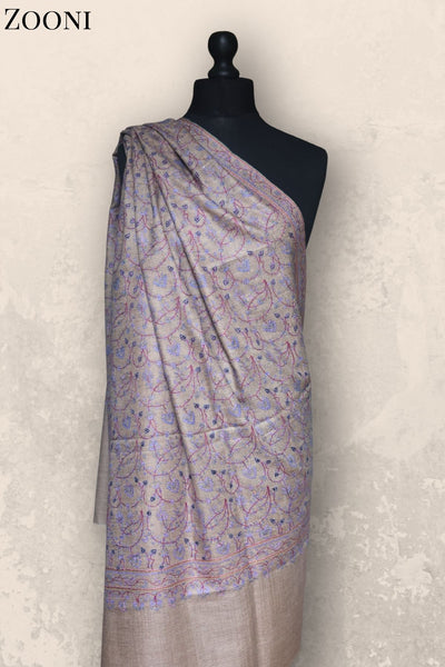 Hand Embroidered Sozni Shawl - Jaal