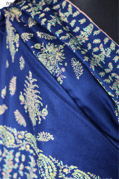 Hand Embroidered Sozni Shawl - Zooni Cashmere Originals