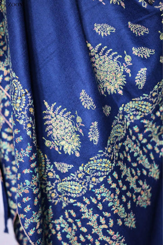 Hand Embroidered Sozni Shawl - Zooni Cashmere Originals