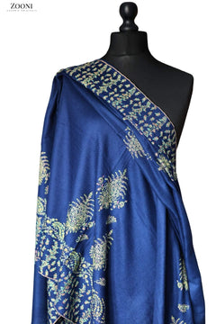 Hand Embroidered Sozni Shawl - Zooni Cashmere Originals